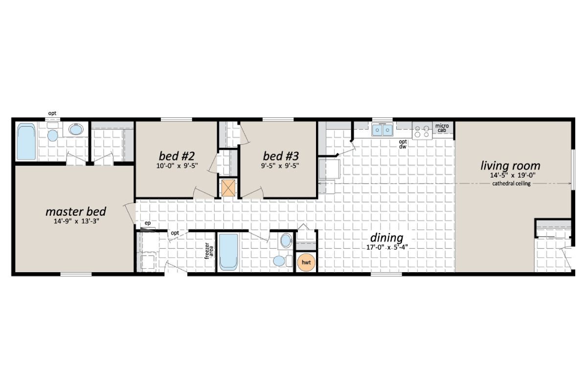 House floor plan with labeled rooms.