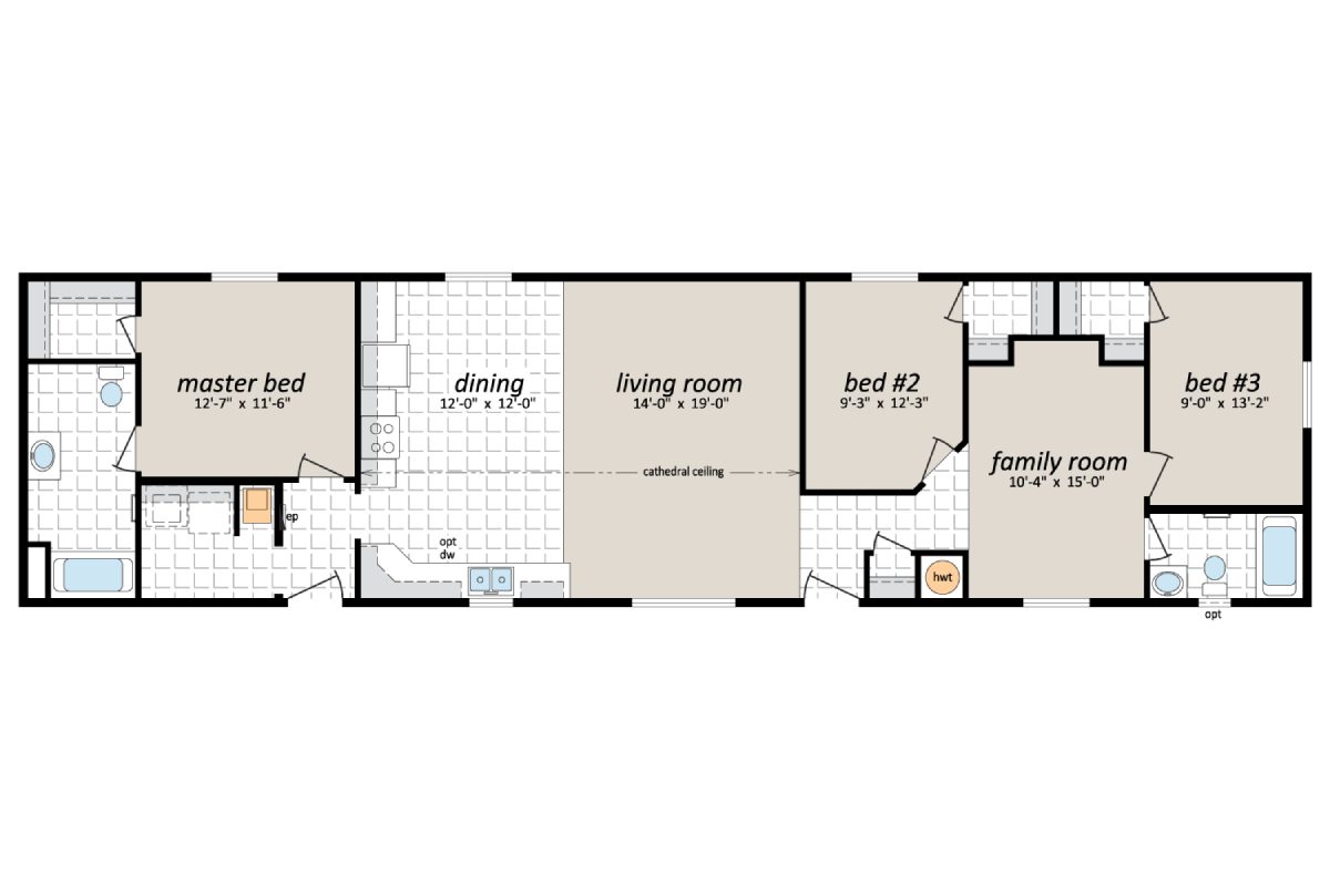 House floor plan with labeled rooms.