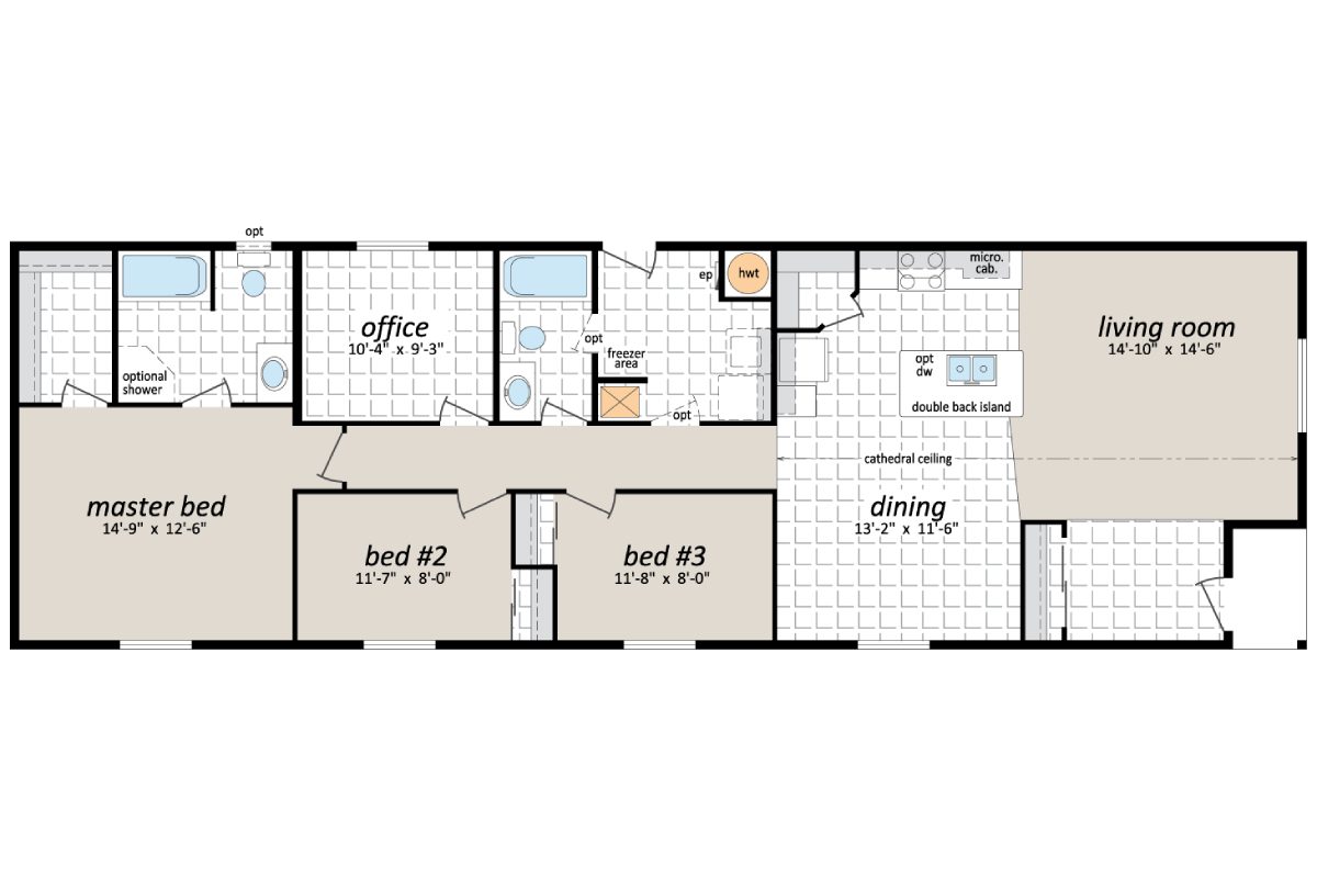 House floor plan with labeled rooms.