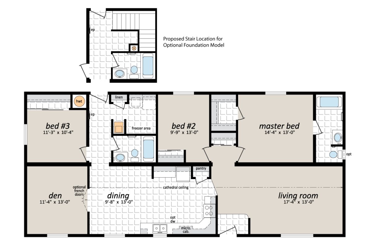 House floor plan with labeled rooms.