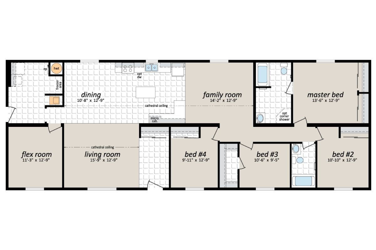 House floor plan with labeled rooms.