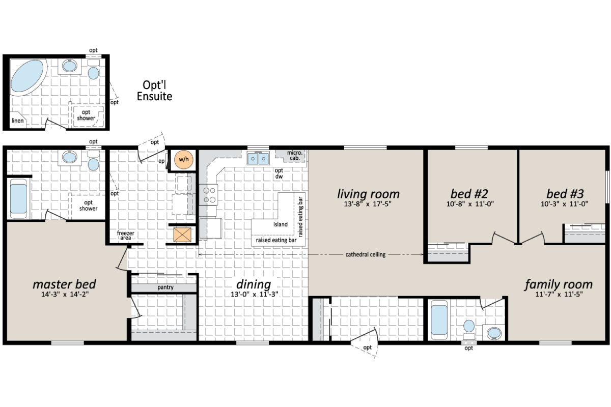 House floor plan with labeled rooms.