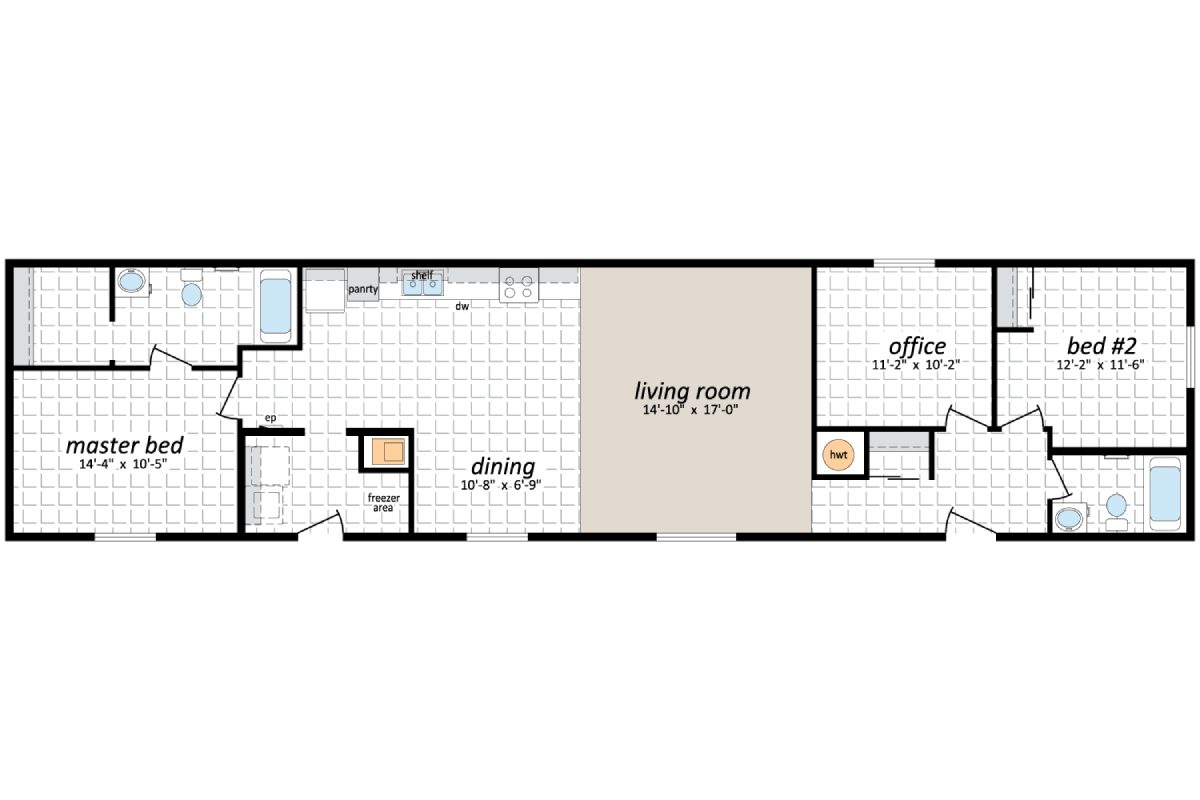 House floor plan with labeled rooms.