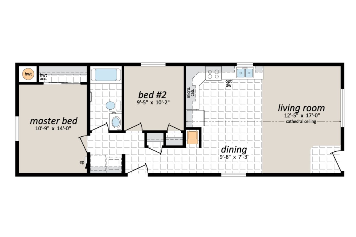 House floor plan with labeled rooms.