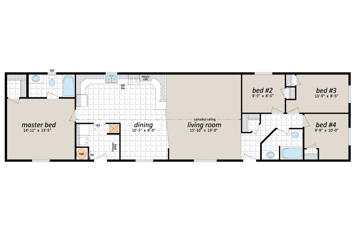 House floor plan with labeled rooms.