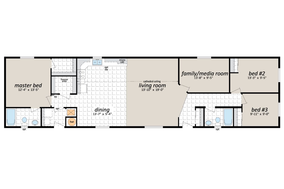 House floor plan with labeled rooms.