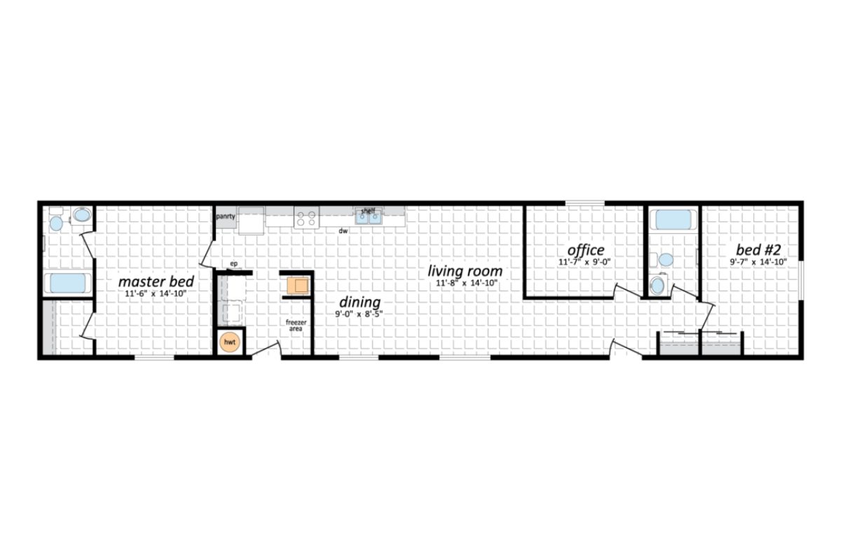 House floor plan with labeled rooms.