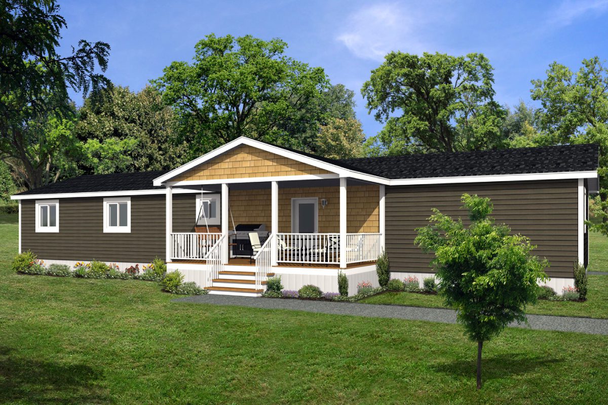 Single-story house with a front porch.