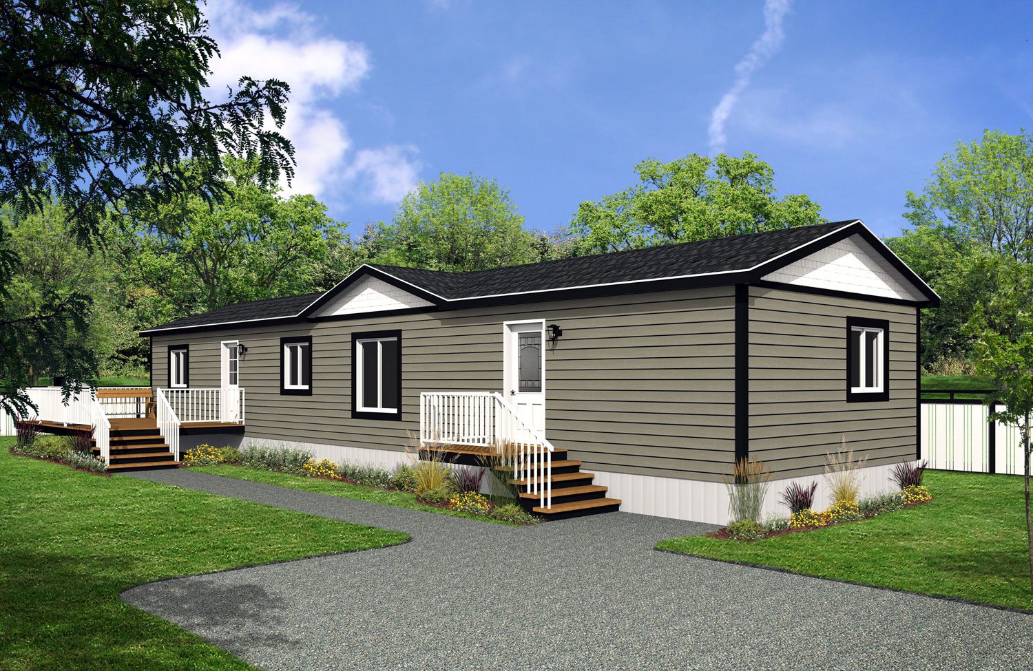 Affinity Series 18wide AF-1868 2Bdrm 2Bath Office Outside