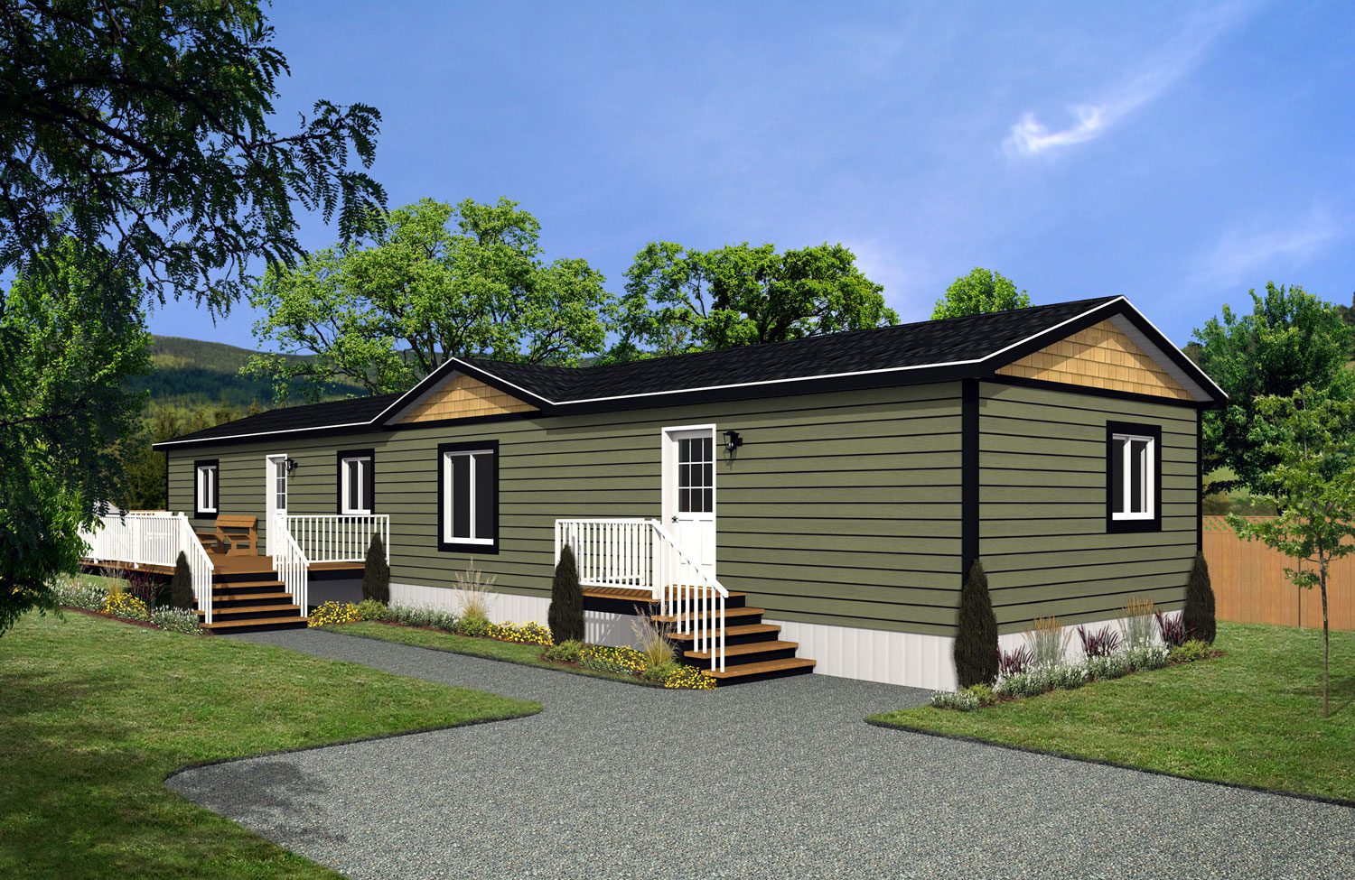 Affinity Series 18wide AF-1878 2Bdrm 2Bath Office Outside