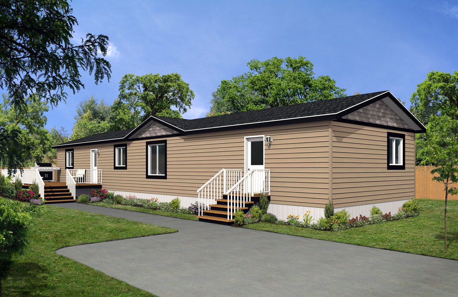 Affinity Series 20wide Af-2076 2Bdrm 2Bath Office Outside