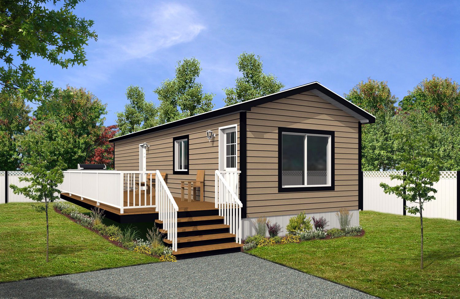 Arbour Cottages 14wide Fraser 2Bdrm 1Bath Outside