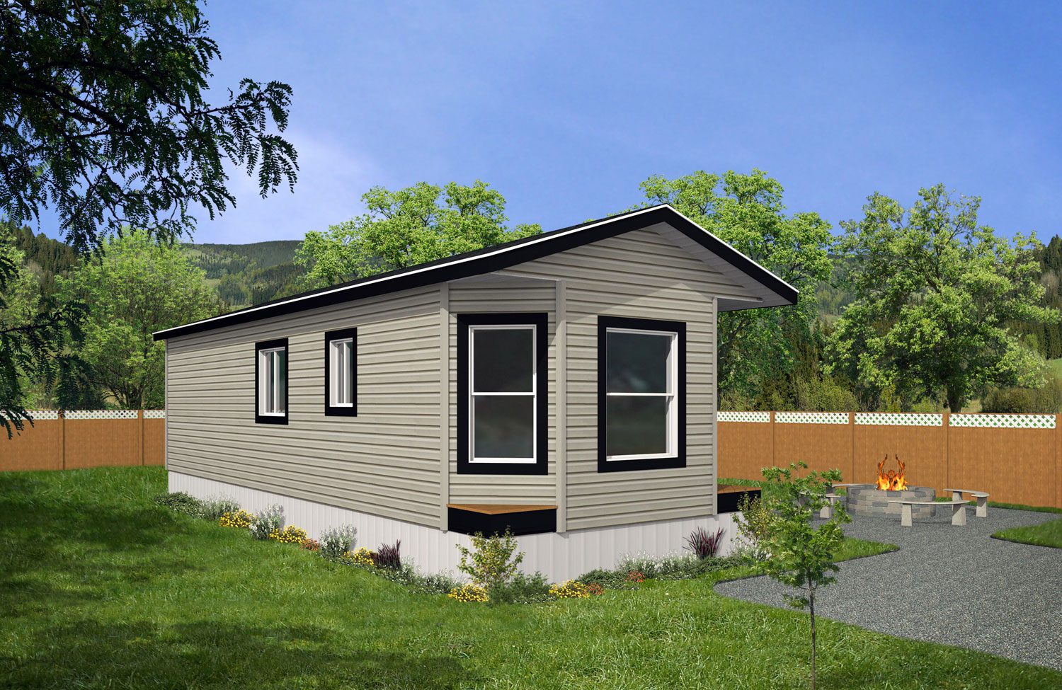 Arbour Cottages 14wide Hawthorn 2bdrm 1Bath Outside