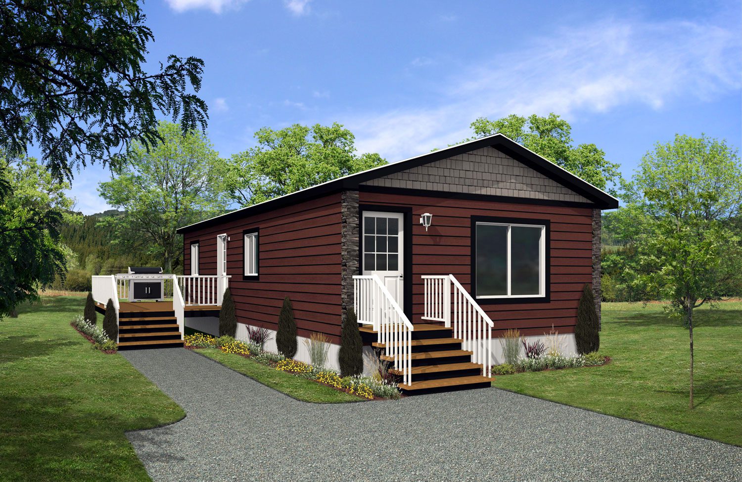 Arbour Cottages 20wide Aspen 1Bdrm 1Bath Outside