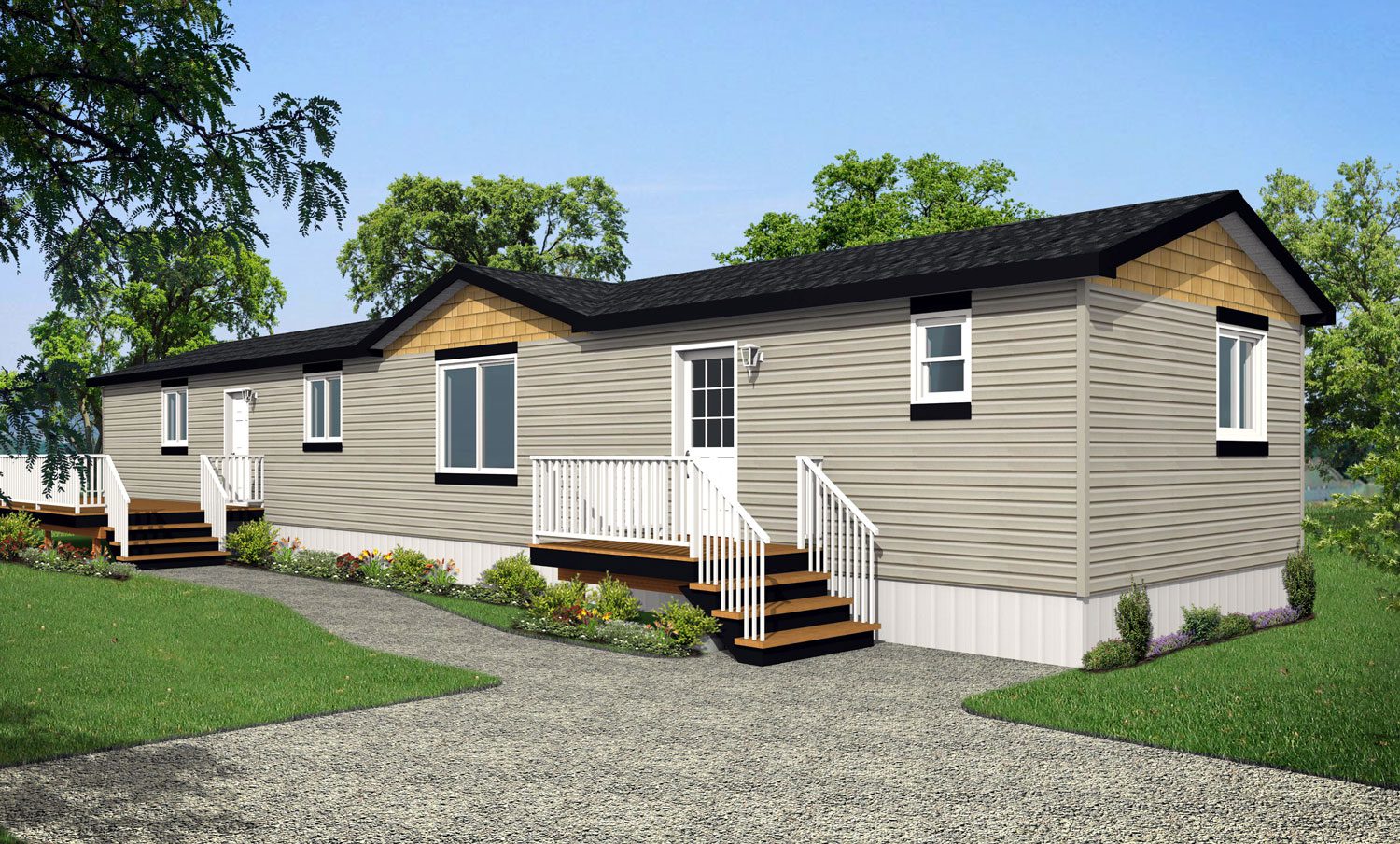 CJ-1609 18wide CJ-1609 3Bdrm 2Bath Outside