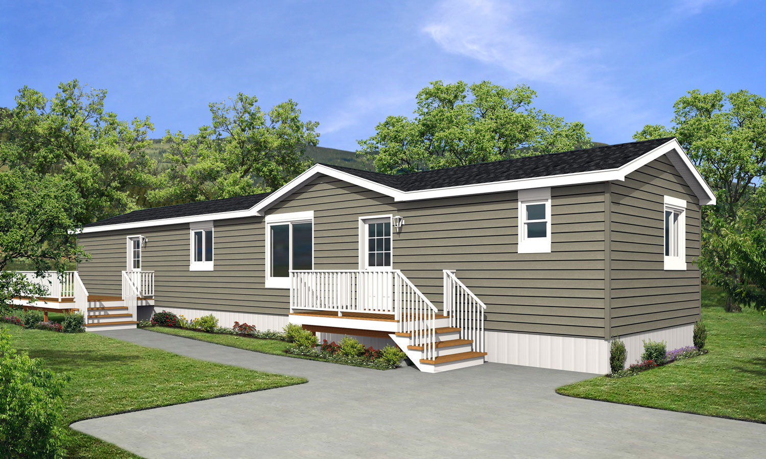 CJ Series 18wide CJ-1611 3Bdrm 2Bath Outside