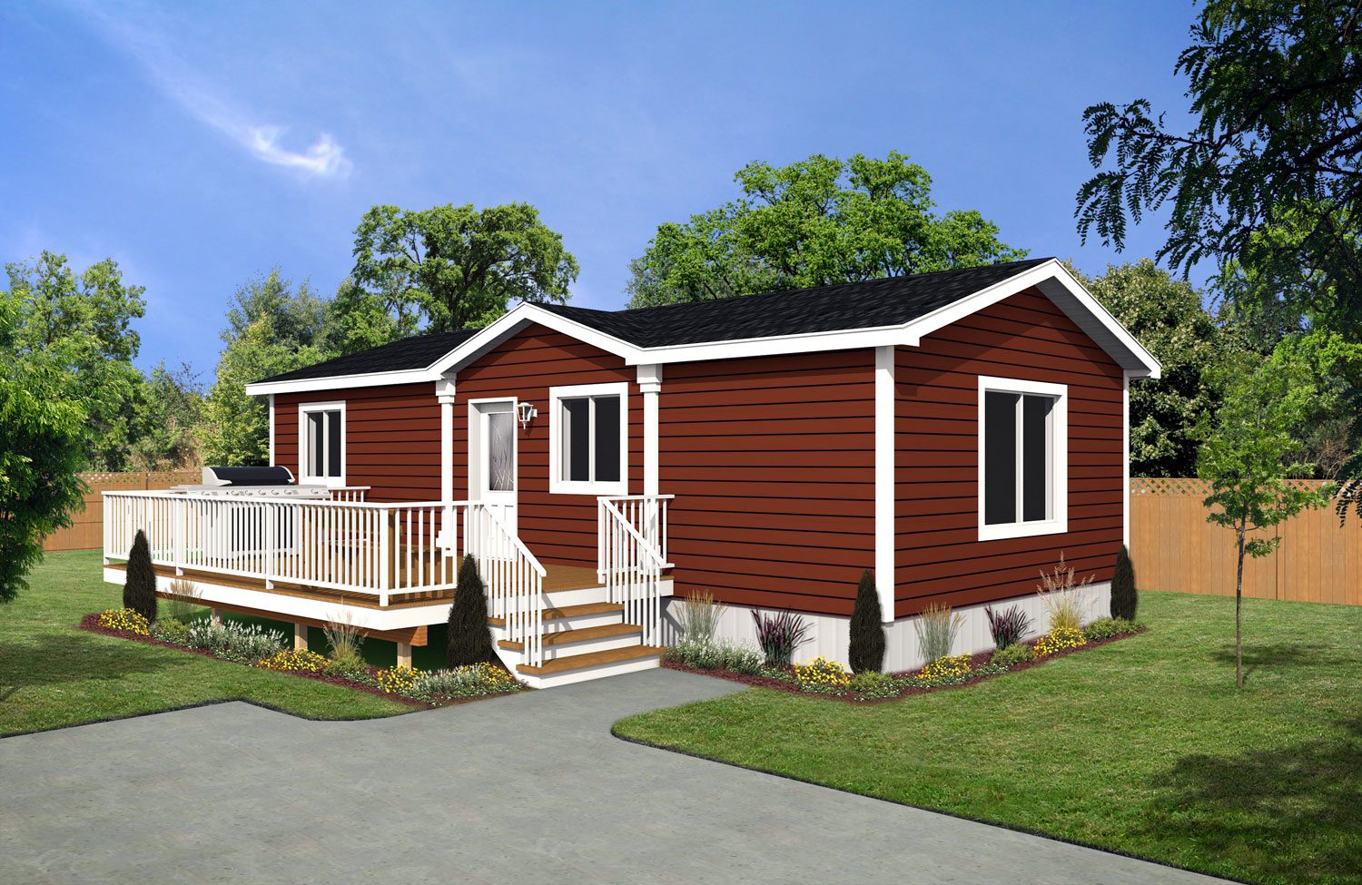 CJ Series 18wide CJ-1821 1Bdrm 1Bath Outside