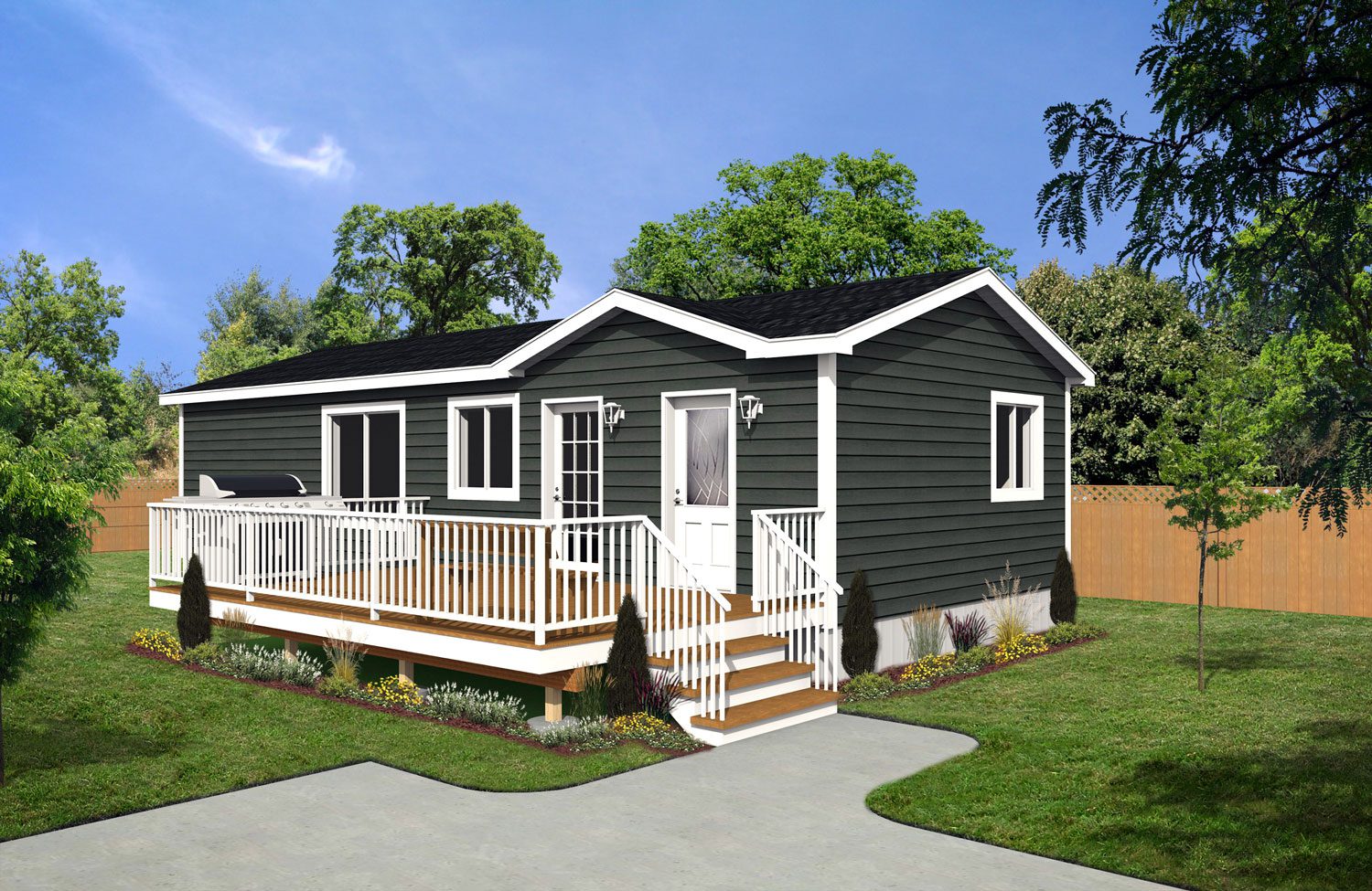 CJ Series 18wide CJ-1823 2Bdrm 1Bath Outside