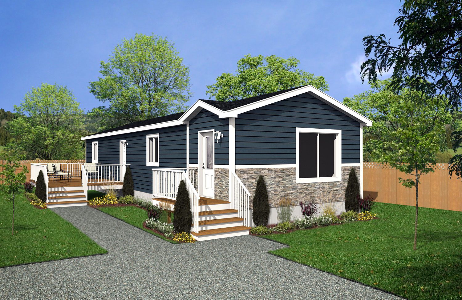 CJ Series 18wide CJ-1827 2Bdrm 2Bath Outside