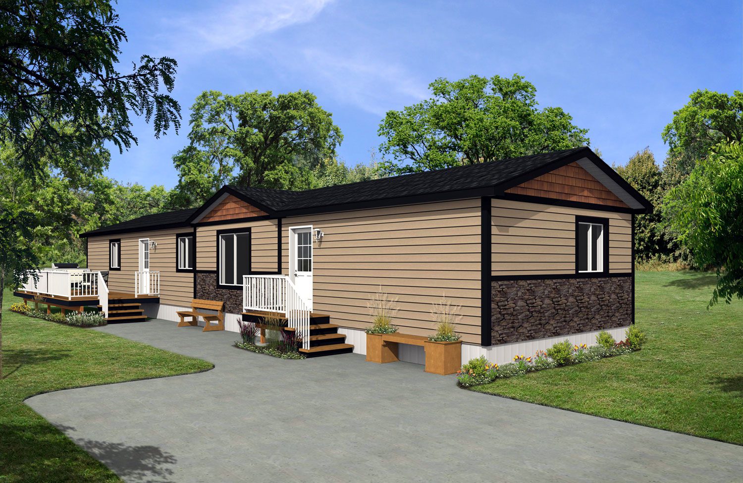 CJ Series 18wide CJ-1833 3Bdrm 2Bath Outside