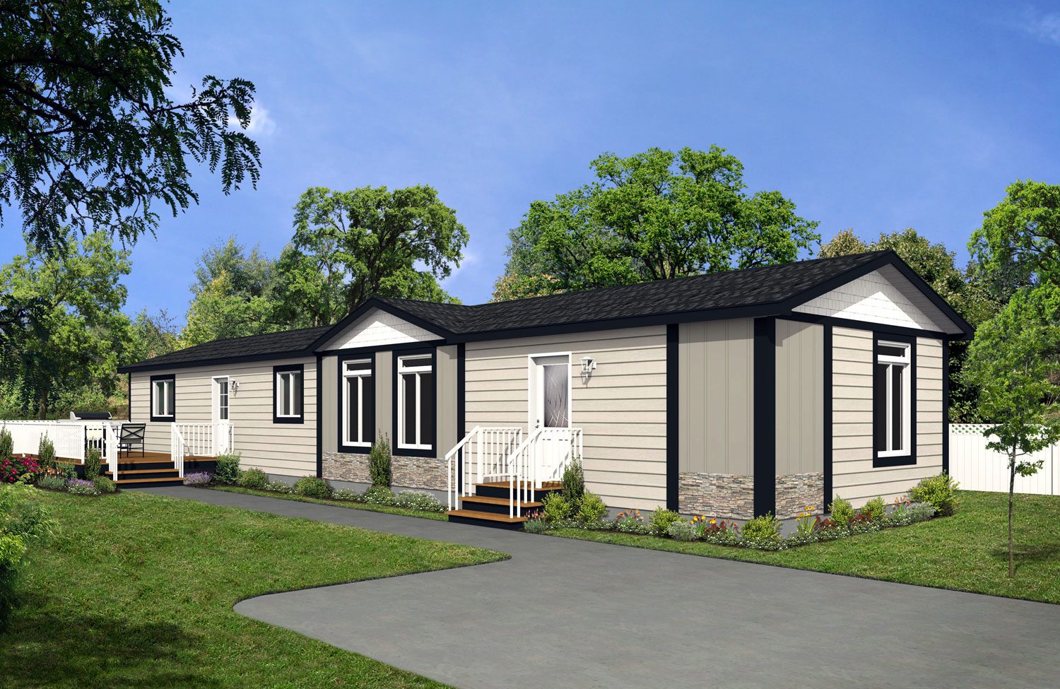 CJ Series 18wide CJ-1835 3Bdrm 2Bath Outside