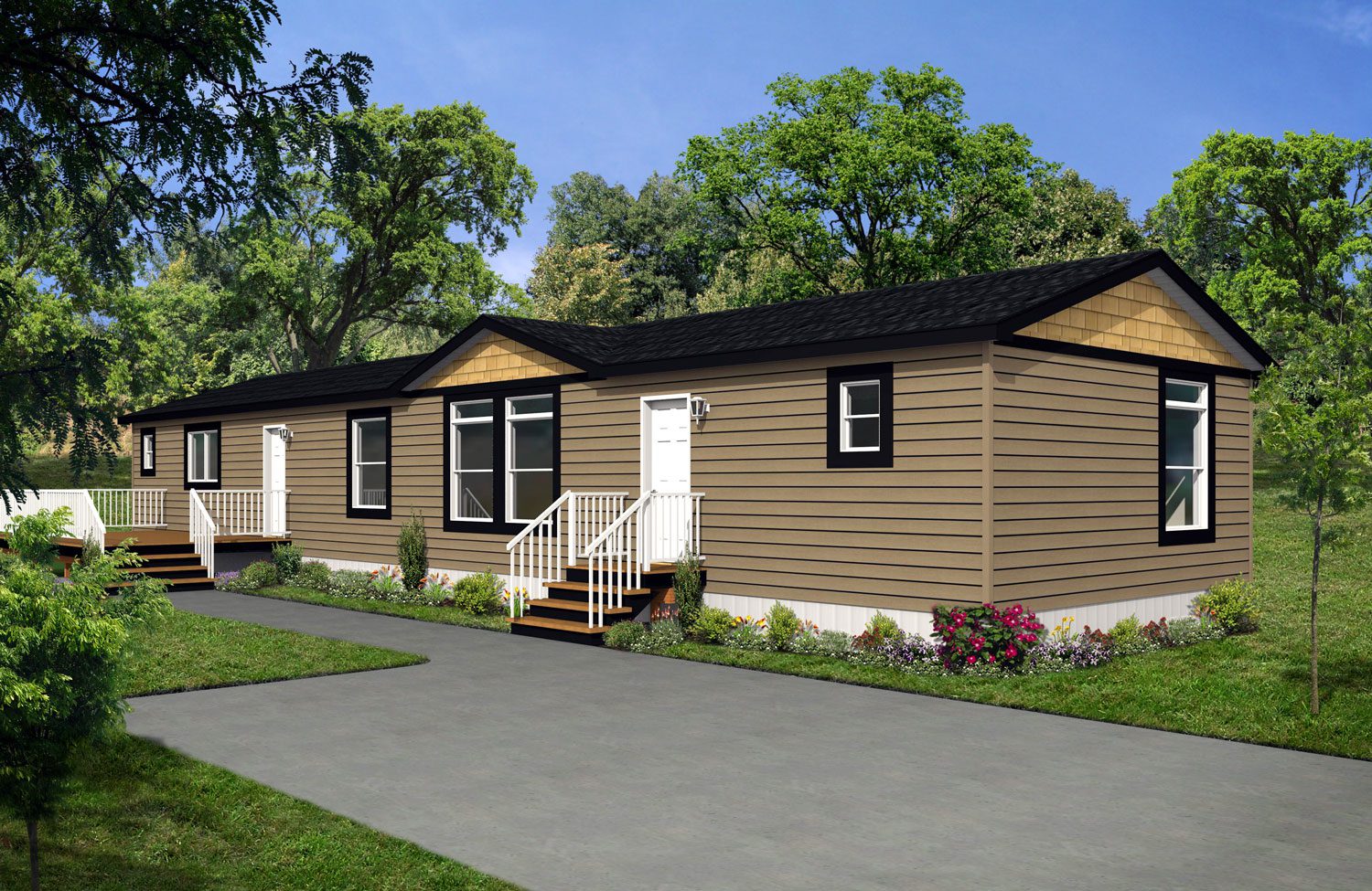 CJ Series 20wide CJ-2039 3Bdrm 2Bath Outside