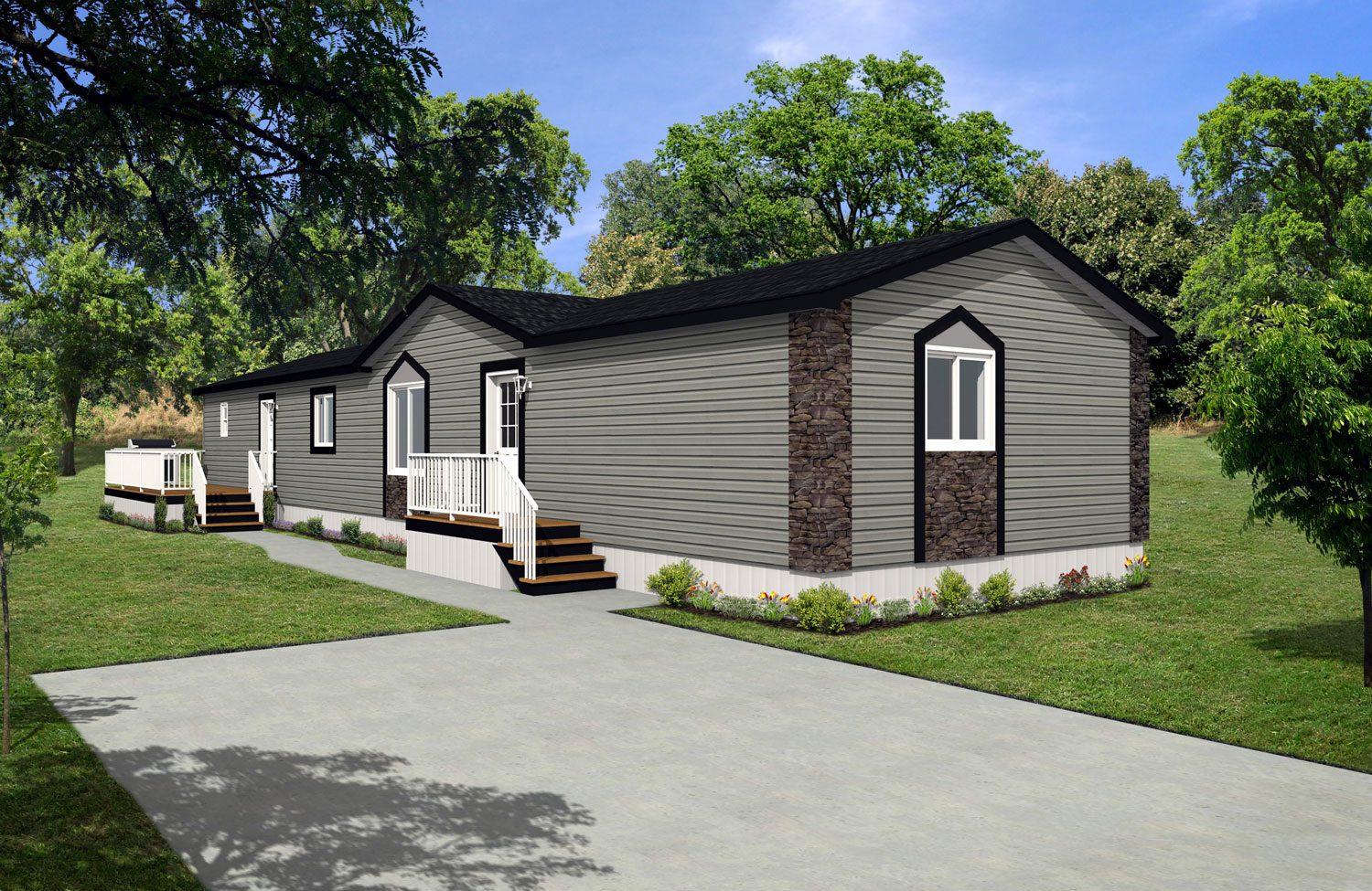 CJ Series 20wide CJ-3006 3Bdrm 2Bath Outside