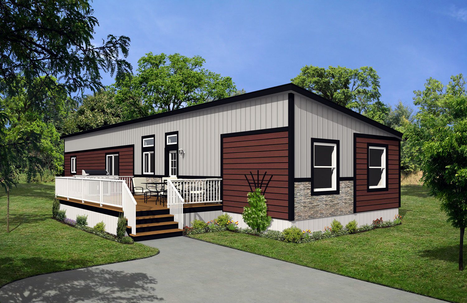 CJ Series 20wide CJ-3014 4Bdrm 2Bath Outside