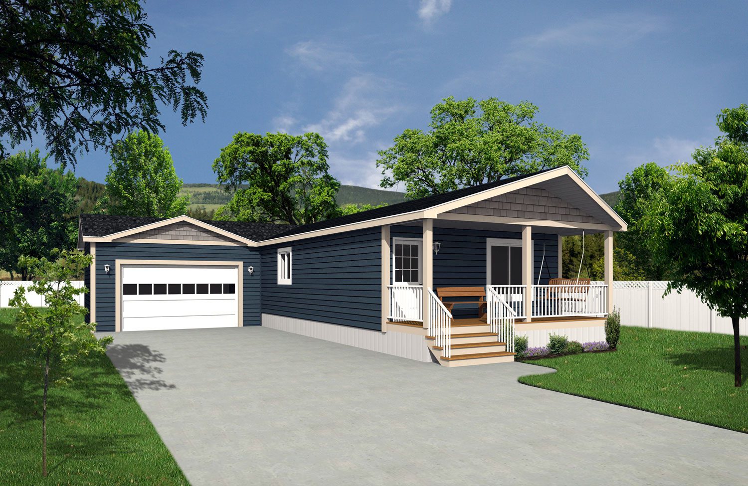 CJ Series 20wide CJ-3017 3Bdrm 2Bath Outside