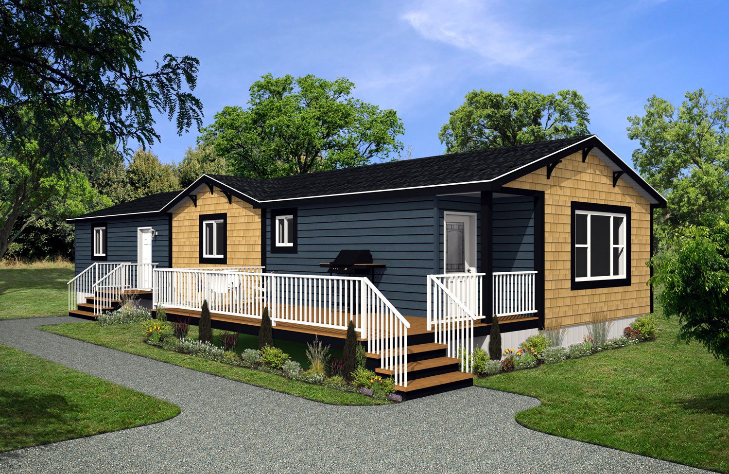 CJ Series 22wide CJ-2206 3Bdrm 2Bath Outside