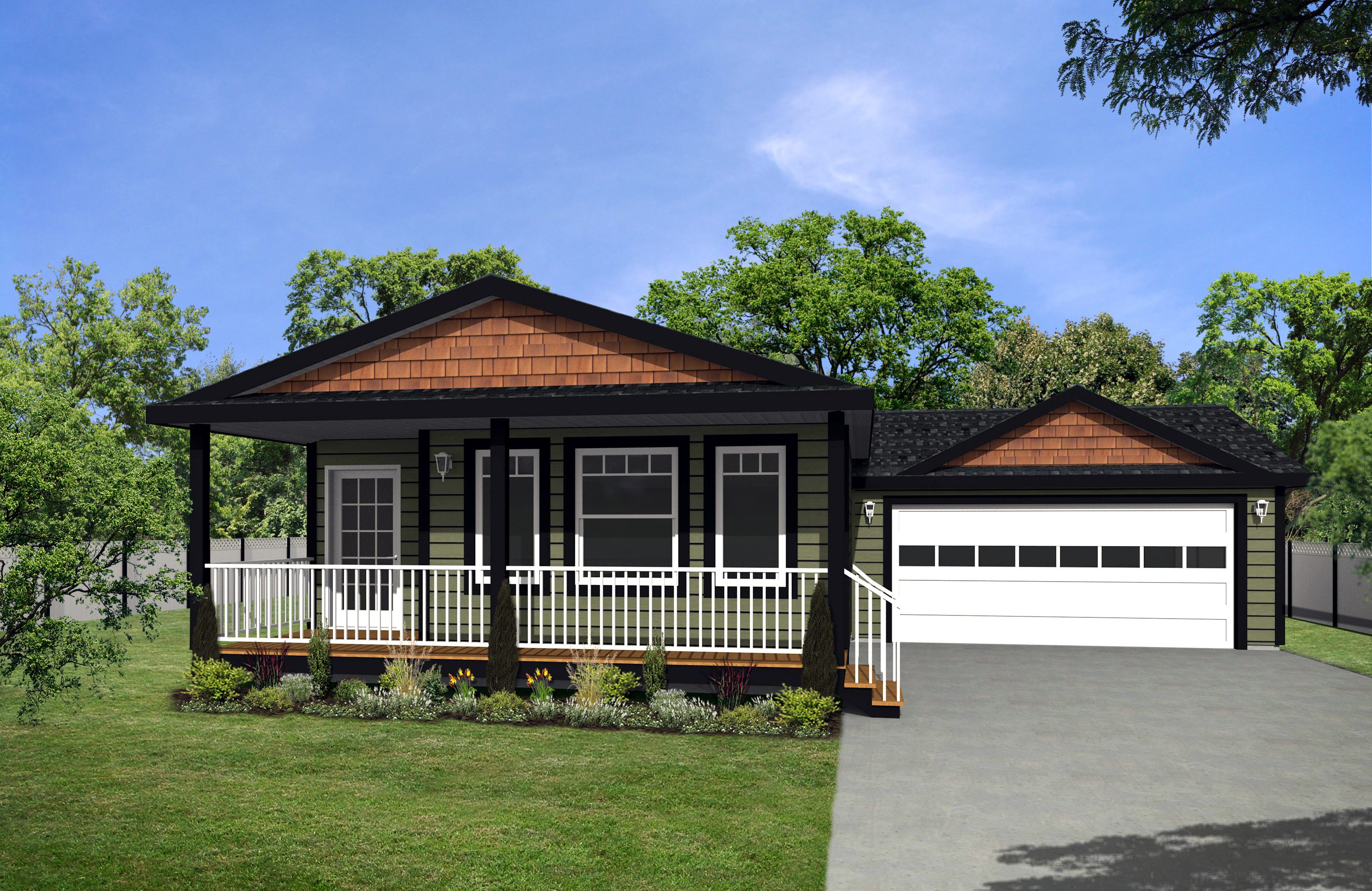 CJ Series 22wide CJ-2209 3Bdrm 2Bath Office Outside