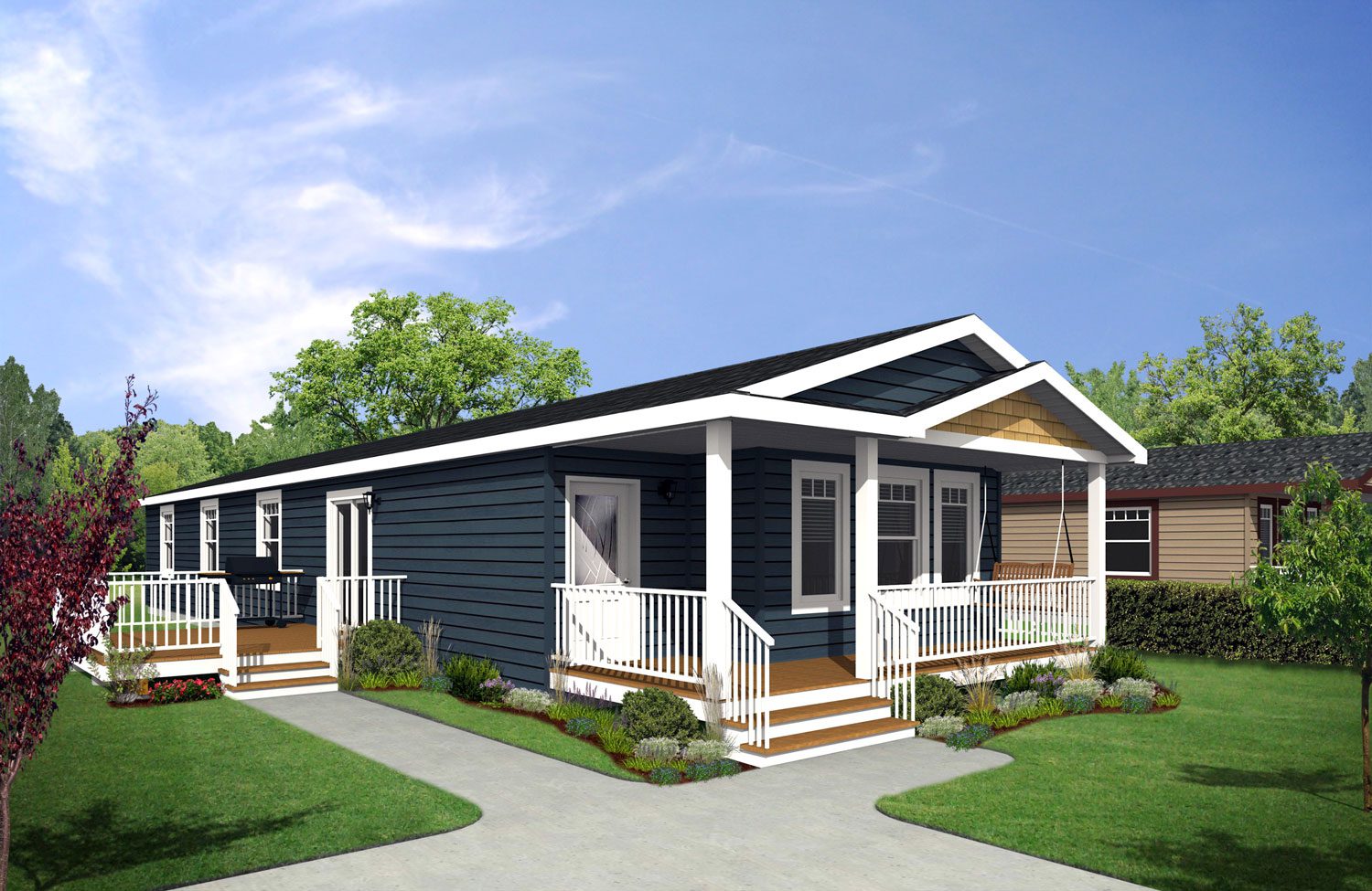 CJ Series 22wide CJ-2210 3Bdrm 2Bath Outside