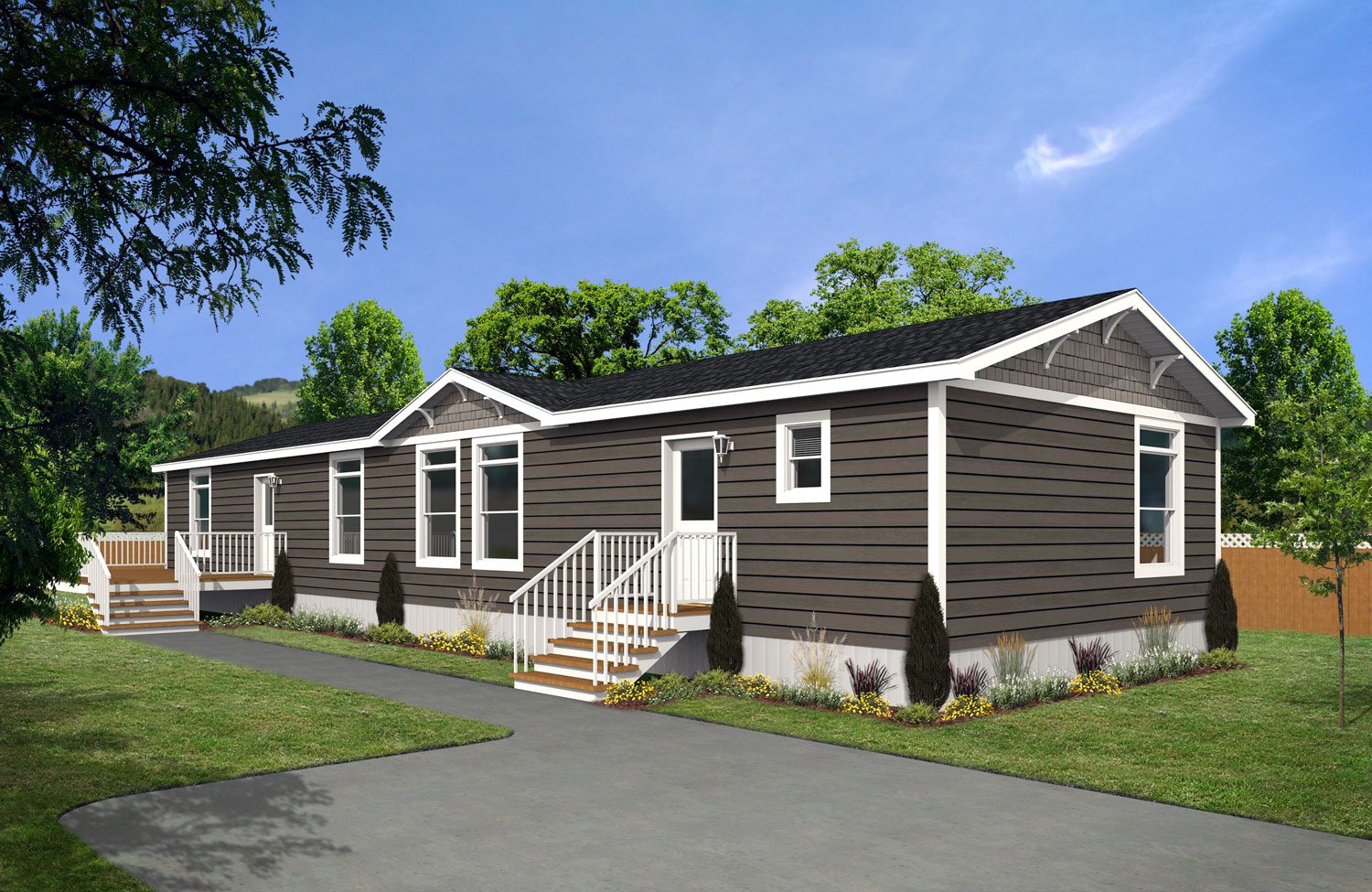 CJ Series 22wide CJ-2235 3Bdrm 2Bath Outside