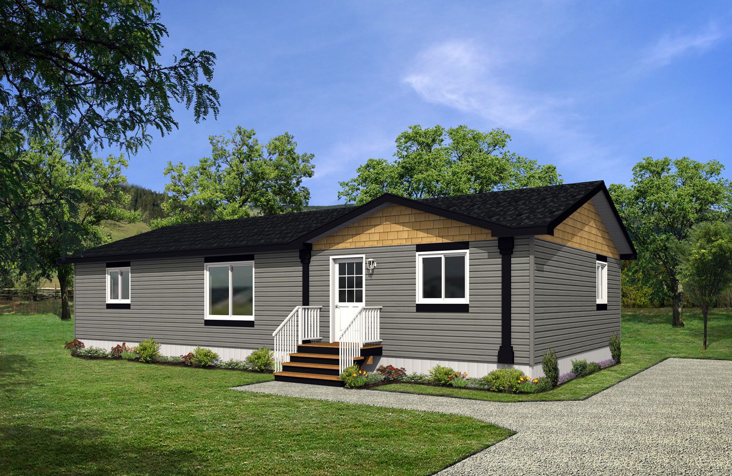 Multi Section Series 28wide MS-2851 3Bdrm 2Bath Outside