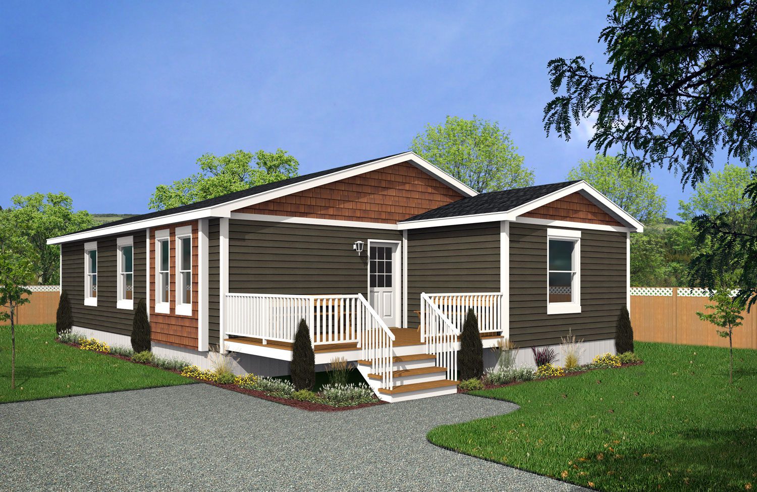 Multi Section Series 28wide MS-2853 3Bdrm 2Bath Outside