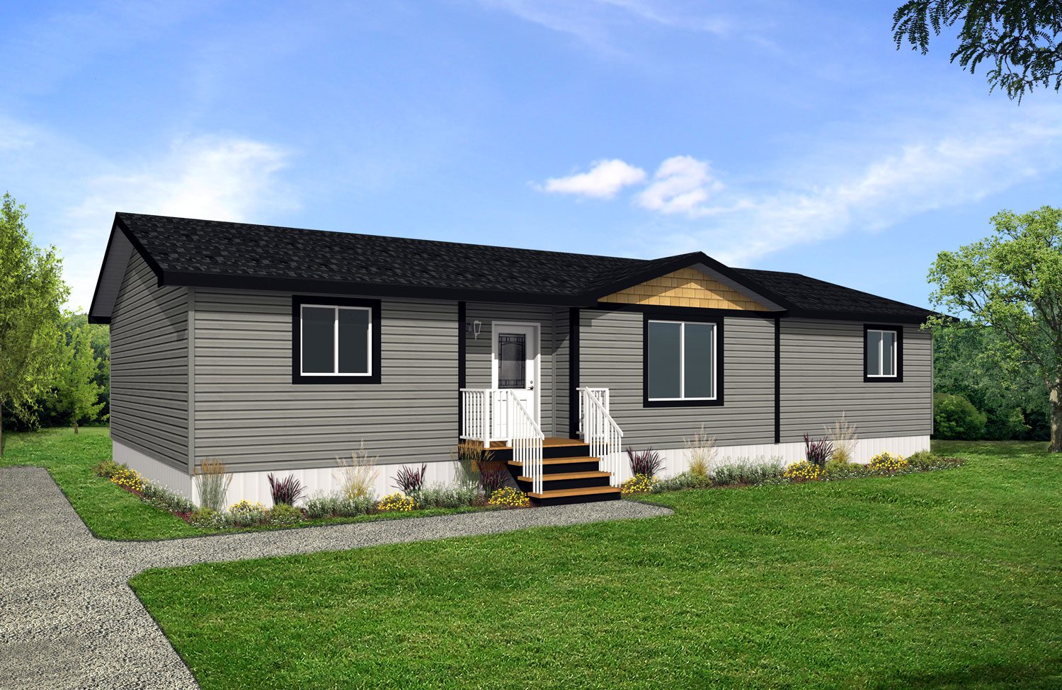 Multi Section Series 28wide MS-2855 3Bdrm 2Bath Outside