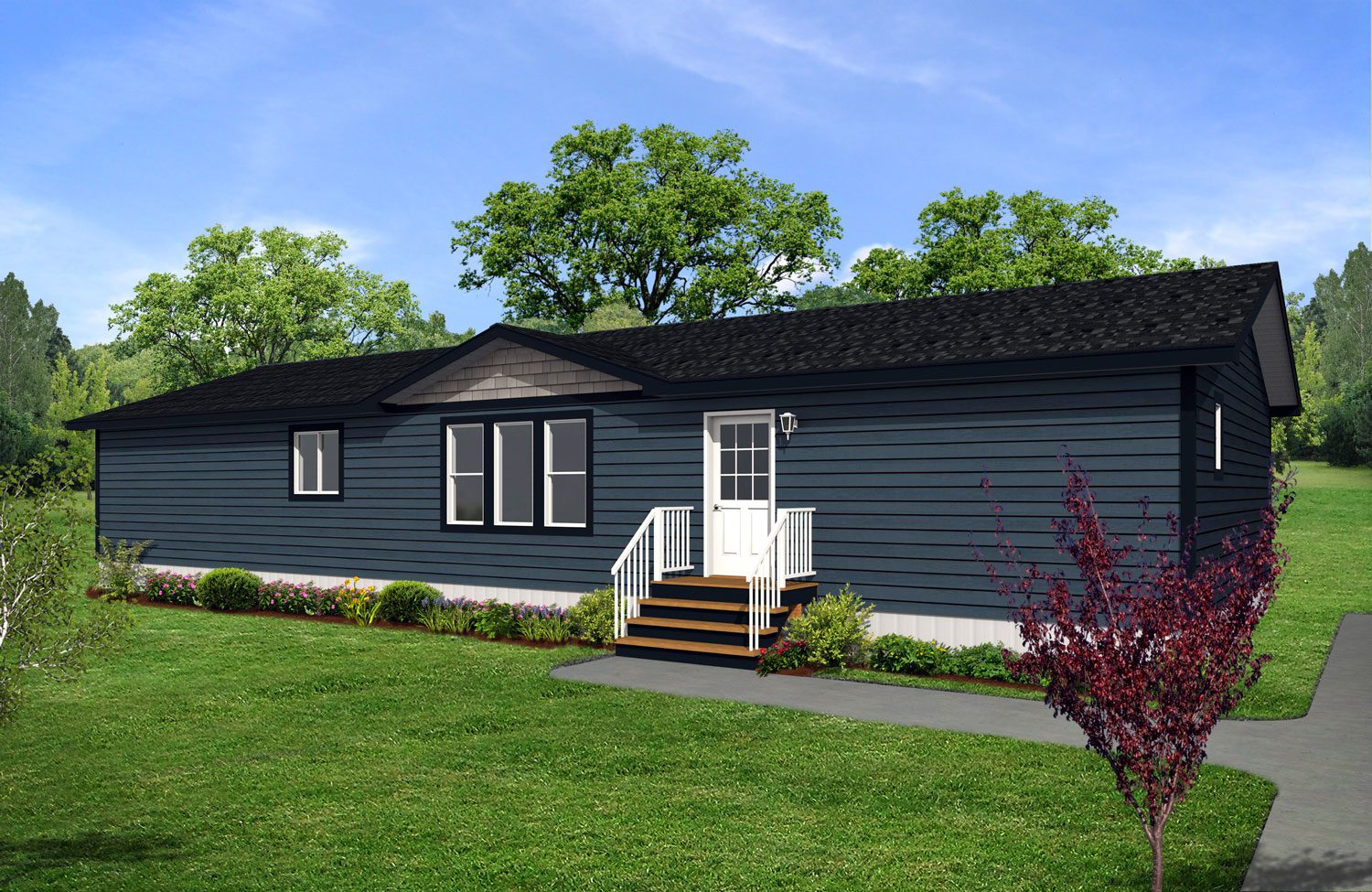 Multi Section Series 28wide MS-2863 3Bdrm 2Bath Outside