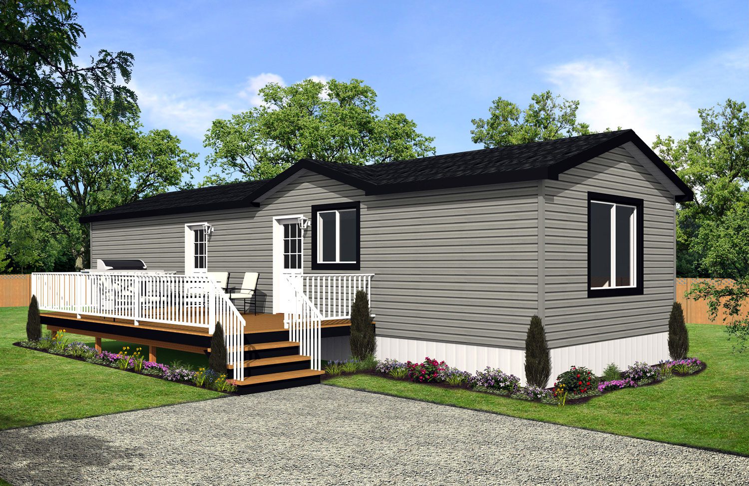 Northwood II Series 16wide NII-07 2Bdrm 1Bath Outside