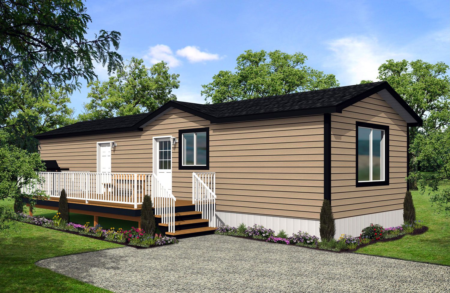 Northwood II Series 16wide NII-08 2Bdrm 1Bath Outside