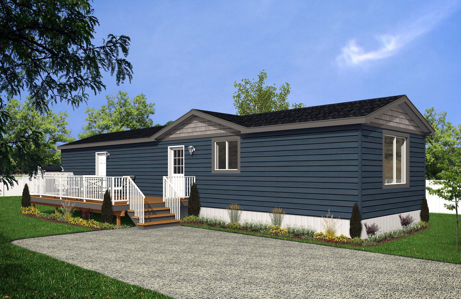 Northwood II Series 16wide NII-10 2Bdrm 2Bath Outside