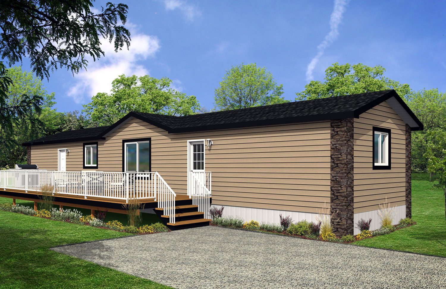 Northwood II Series 16wide NII-11 3Bdrm 2Bath Outside