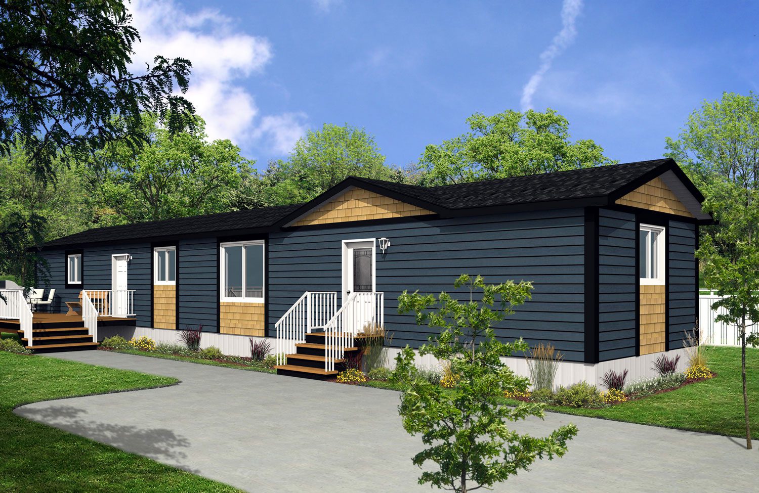 Northwood II Series 16wide NII-17 3Bdrm 2Bath Outside