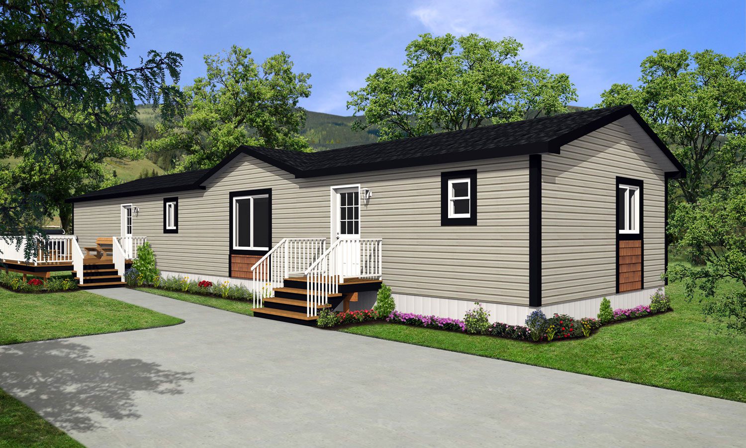 Northwood II Series 20wide NII-223 3Bdrm 2Bath Outside