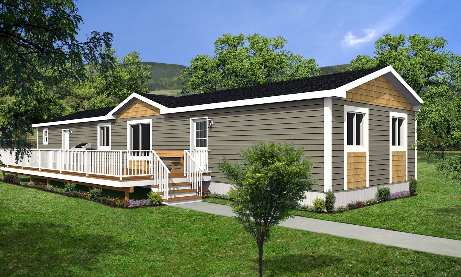 Northwood II Series 20wide NII-229 4Bdrm 2Bath Outside