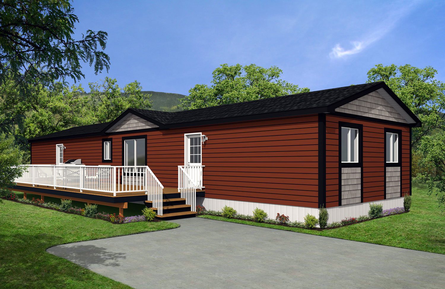 Northwood II Series 20wide NII-230 4Bdrm 2Bath Outside