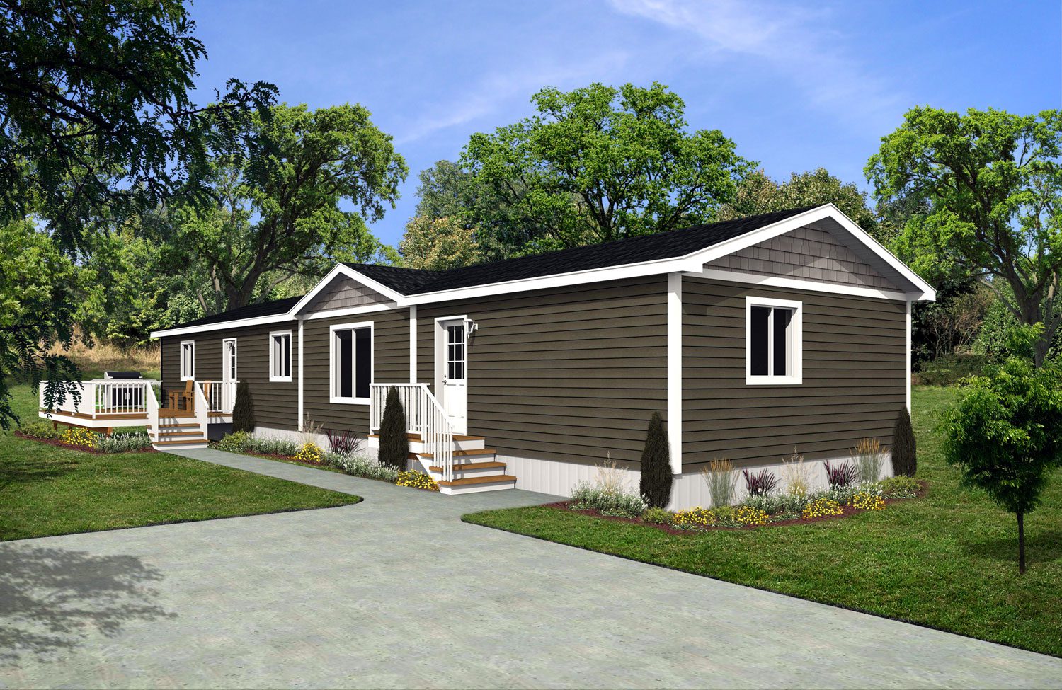 Northwood II Series 20wide NII-41 3Bdrm 2Bath Outside