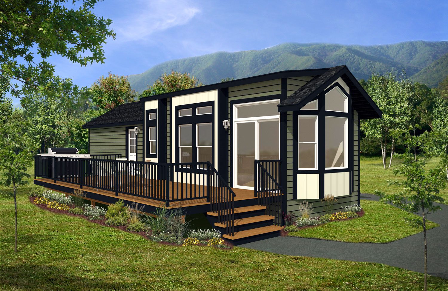 Resort Series Park Models PM-1244A 2Bdrm 1Bath Outside