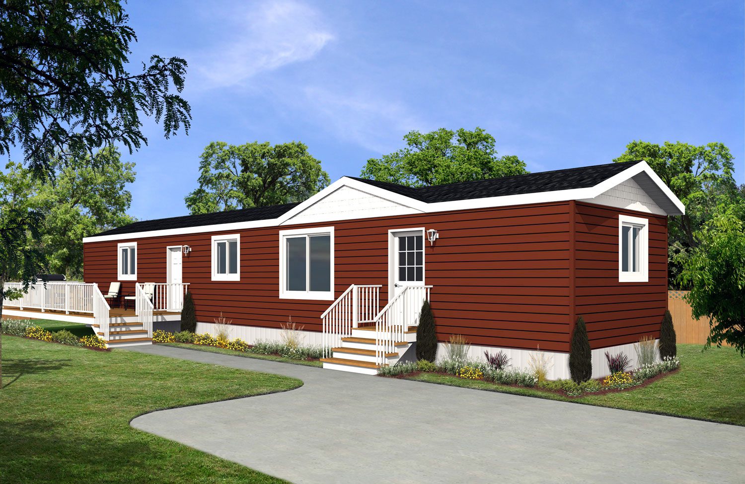 Rocky Mountain Home Series 14wide Lewiston RM-1401 2Bdrm 2Bath Outside