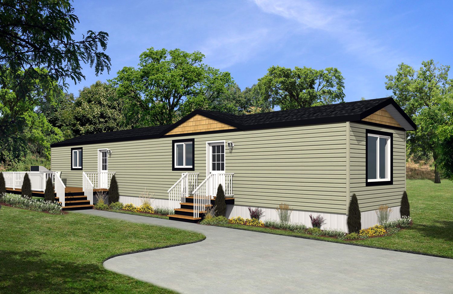 Rocky Mountain Home Series 14wide Livingstone RM-1415 2Bdrm 2Bath Outside