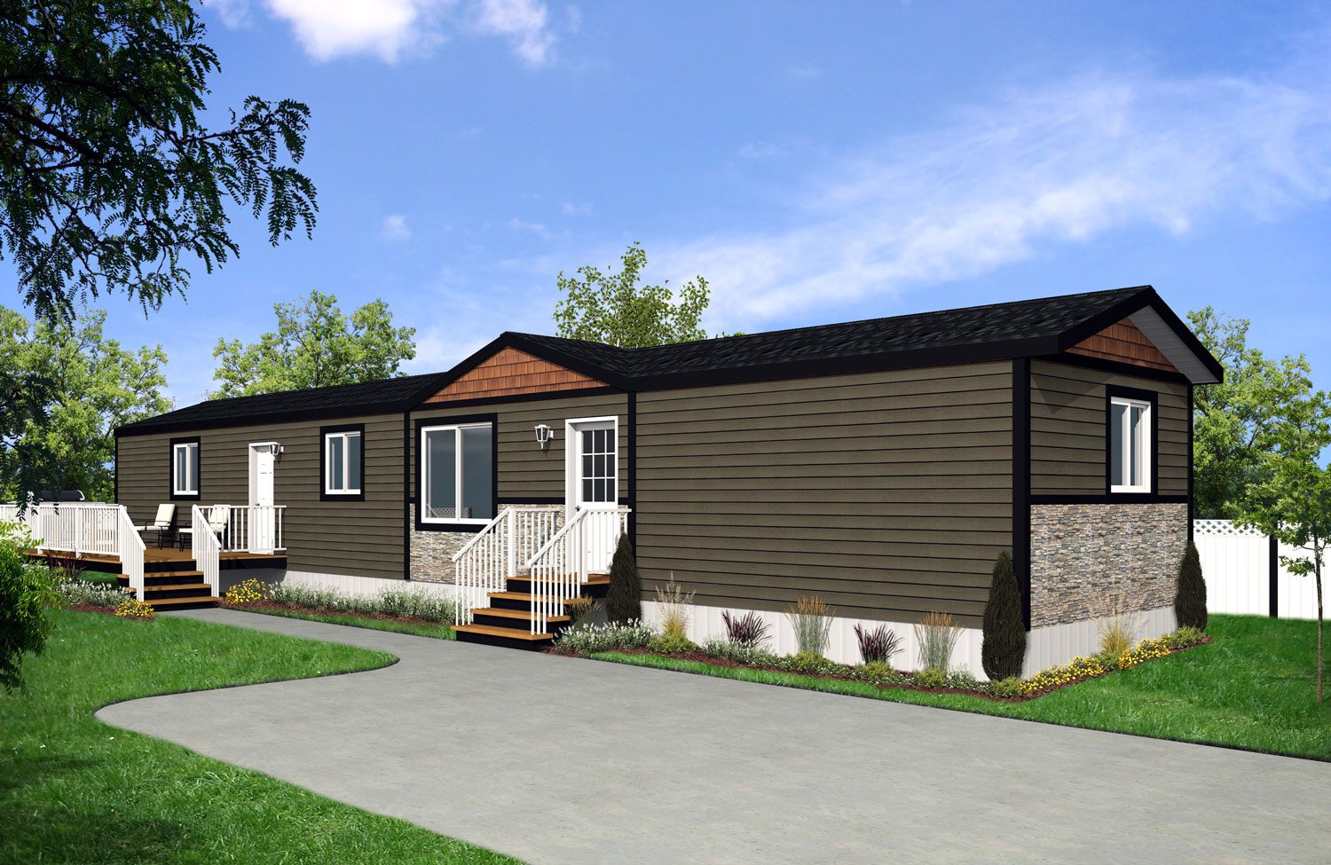 Rocky Mountain Home Series 14wide Vermillion RM-1403 3Bdrm 2Bath Outside